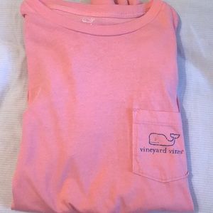 Salmon pink VV shirt